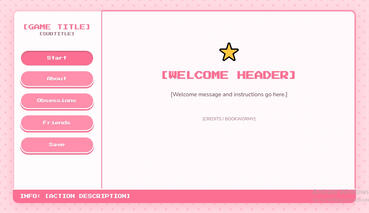 Ren'Py-Themed HTML Template~ Purchase on my Ko-Fi!